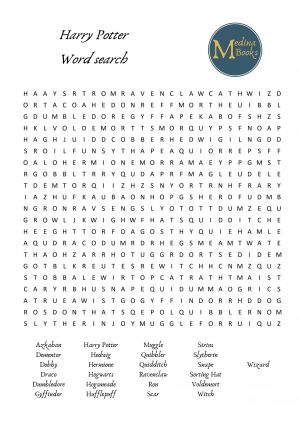 Harry Potter Wordsearch
