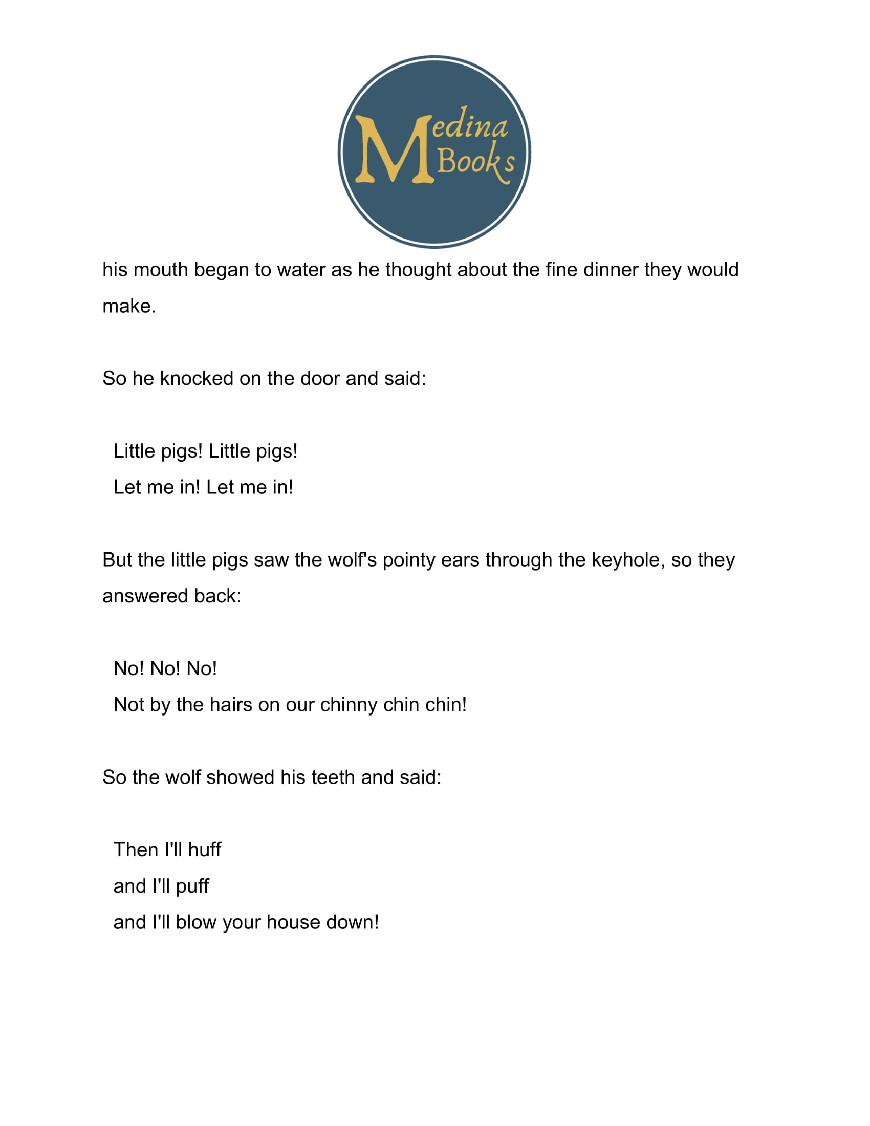 The Three Little Pigs Read-Along Sheet - Image 4