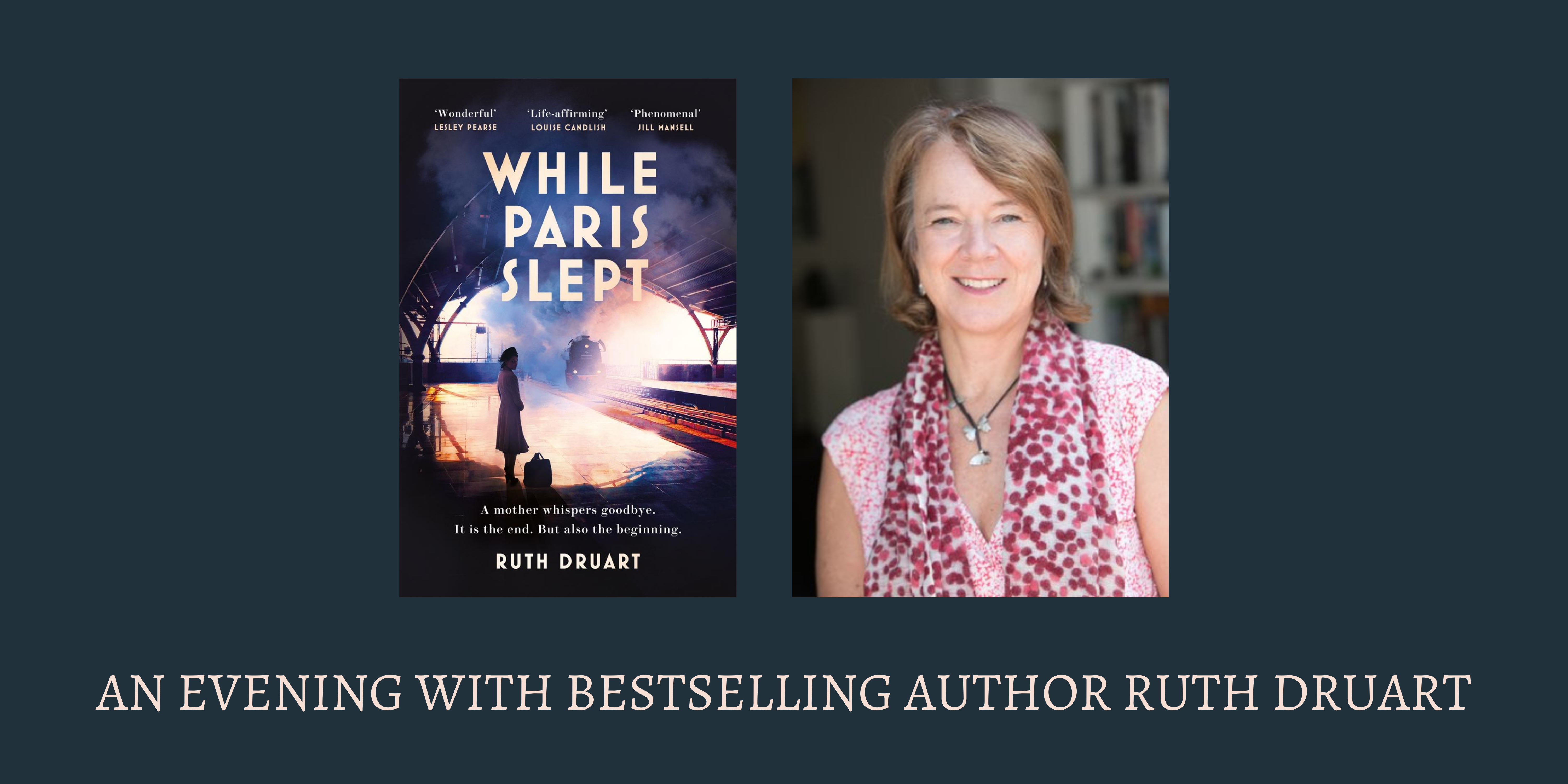 Ruth Druart Web Header An evening with Ruth Druart