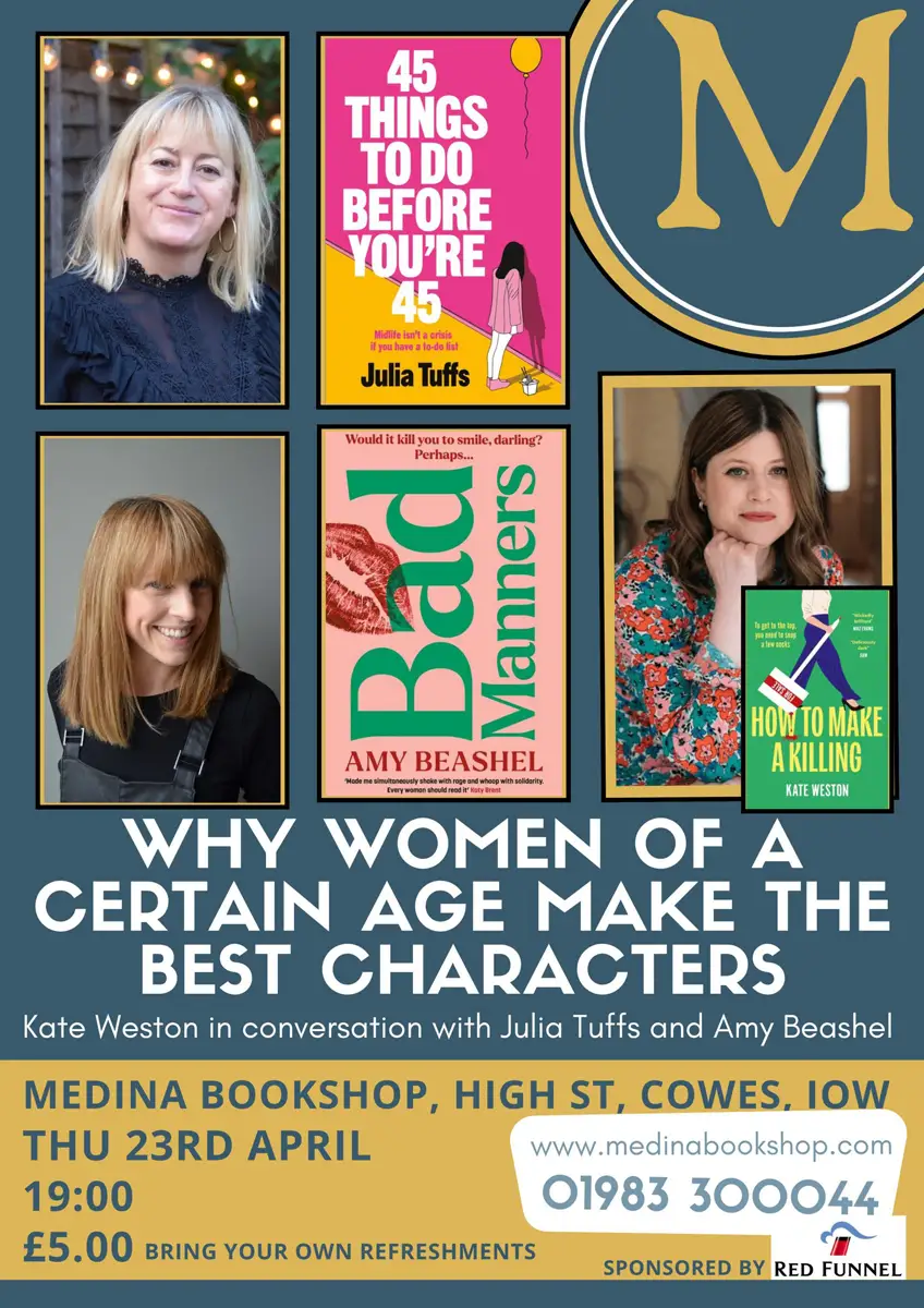 Julia-Tuffs-poster Author Event with Kate Weston, Julia Tuffs and Amy Beashel